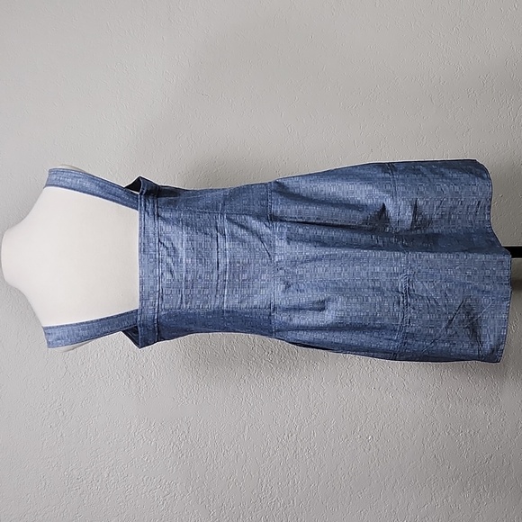 NWOT Derek Lam Indigo Blue Comfy Button Down w/Pockets Jumper Dress Sz. 12 - Picture 6 of 10